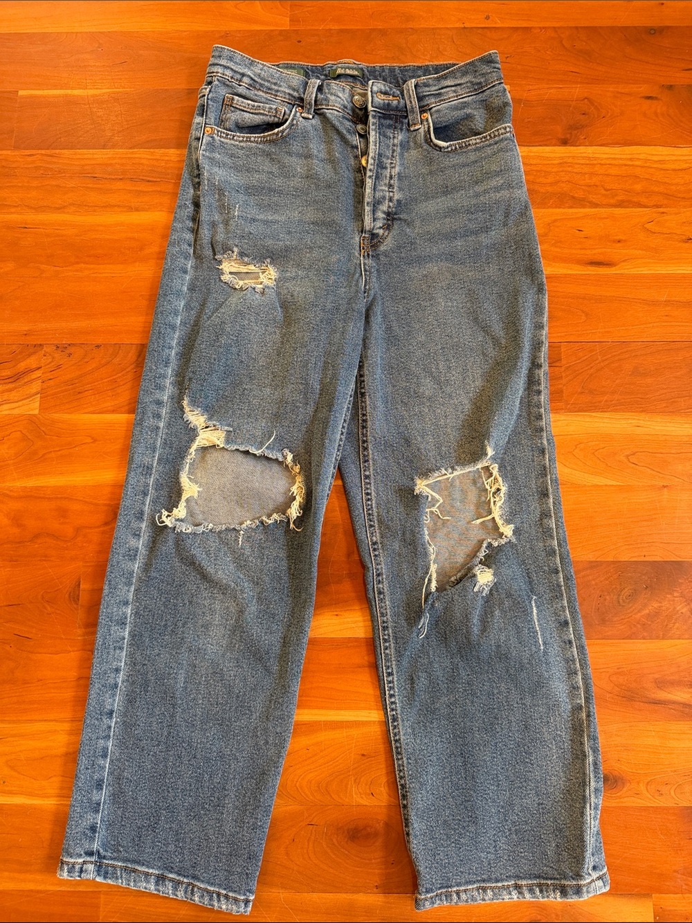 wild fable Light Blue High-Rise Straight Jeans